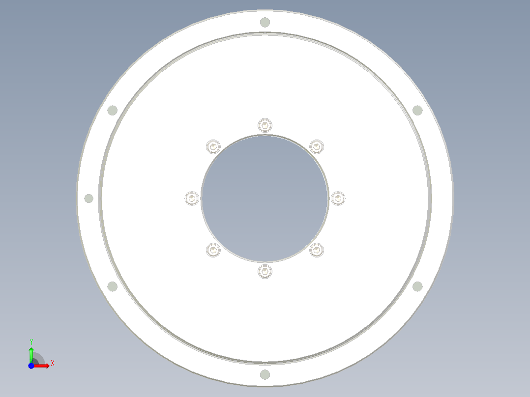 264-080直驱电机前视图