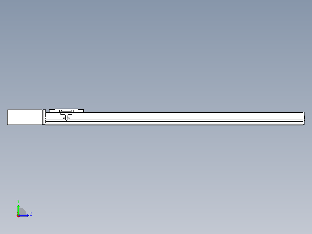 同步带全封闭直线模组TPA-HCB-110D-90-L900-MR-Y-P40-N3左视图