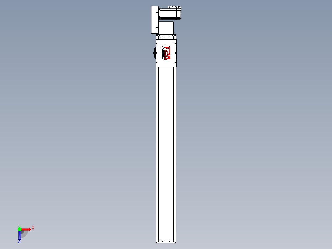 同步带全封闭直线模组TPA-HCB-110D-90-L900-MR-Y-P40-N3俯视图