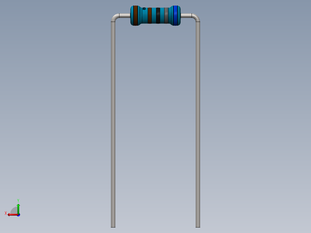 电容器 二极管 电阻器-Resistor 6.8K Ohm Blue后视图