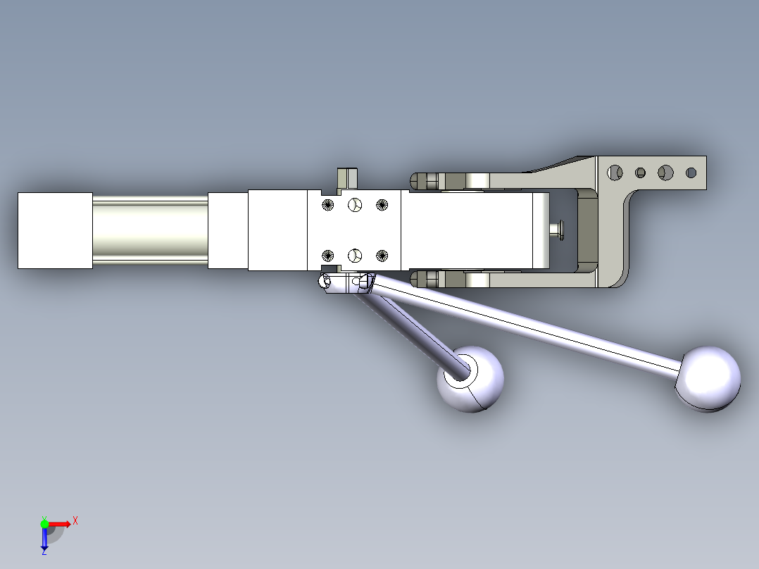 德克斯TUNKERS气缸数模V2 50.1 Z A11 T12 5~44 GRAD俯视图
