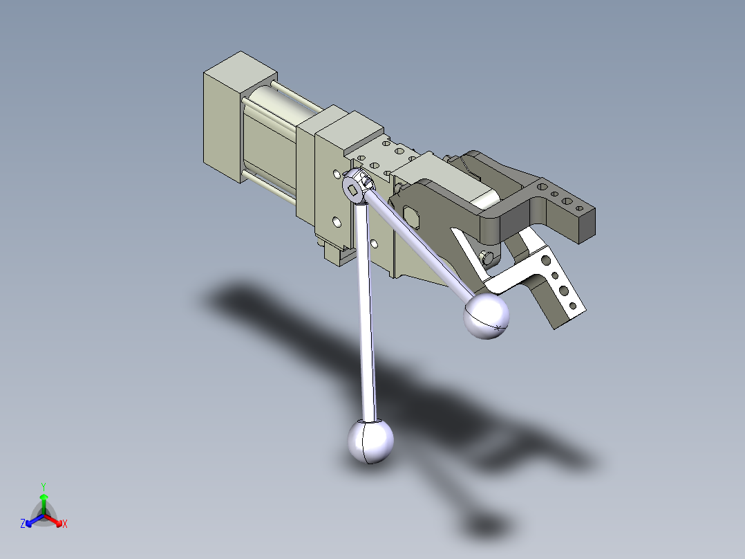 德克斯TUNKERS气缸数模V2 50.1 Z A11 T12 5~44 GRAD正等轴测图