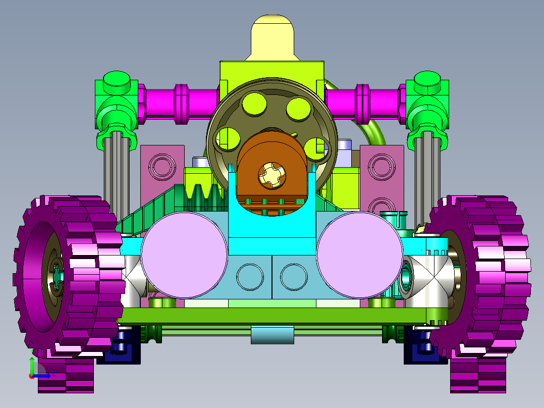 跑跑卡丁车小汽车模型左视图