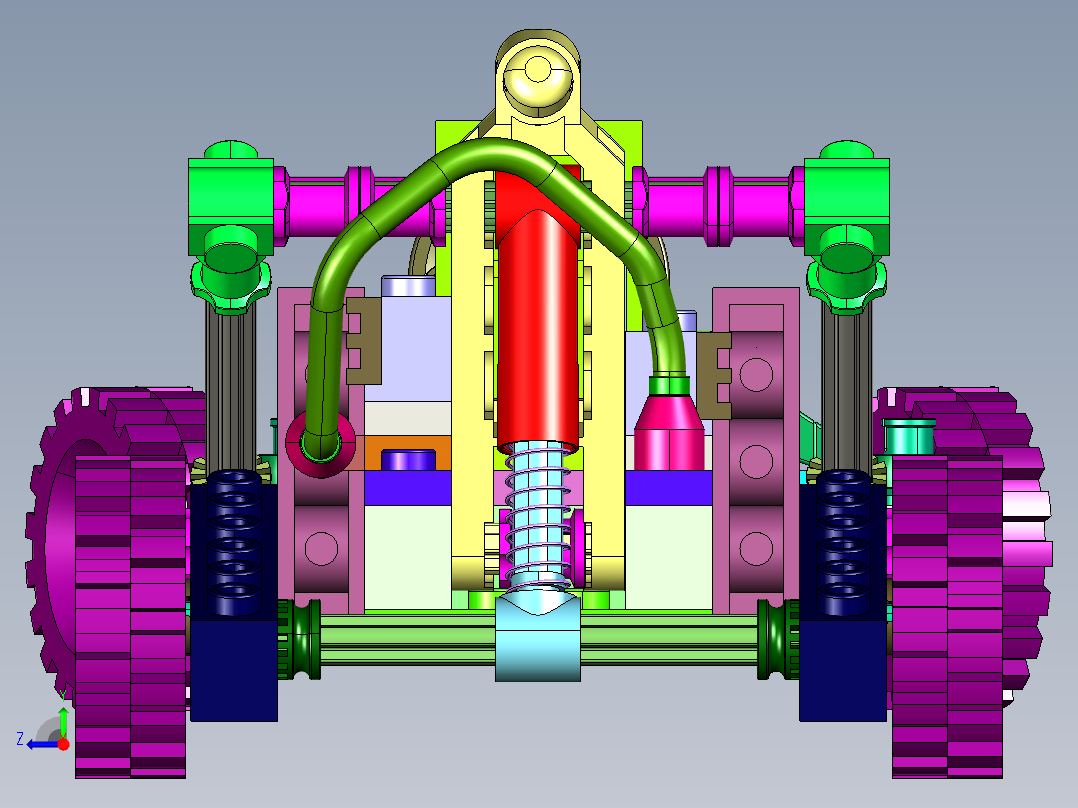 跑跑卡丁车小汽车模型右视图