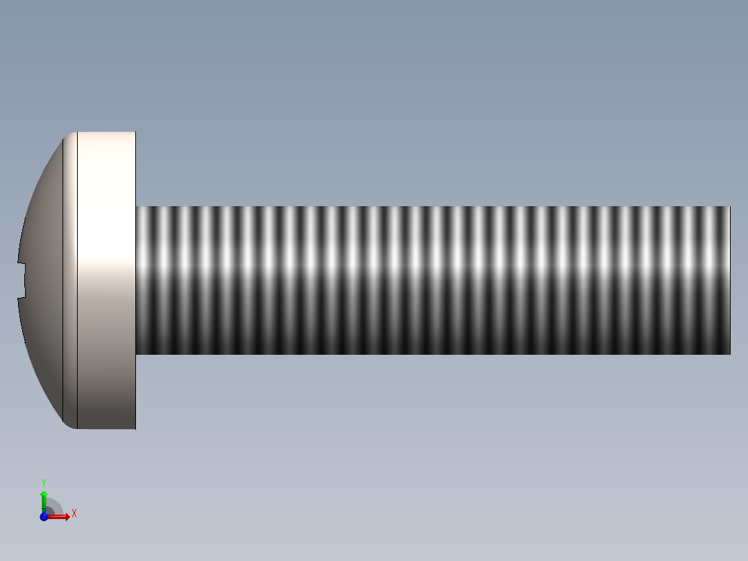 螺丝 M2 x 十字盘头-M2 x 8 Screw head.SLDPRT前视图