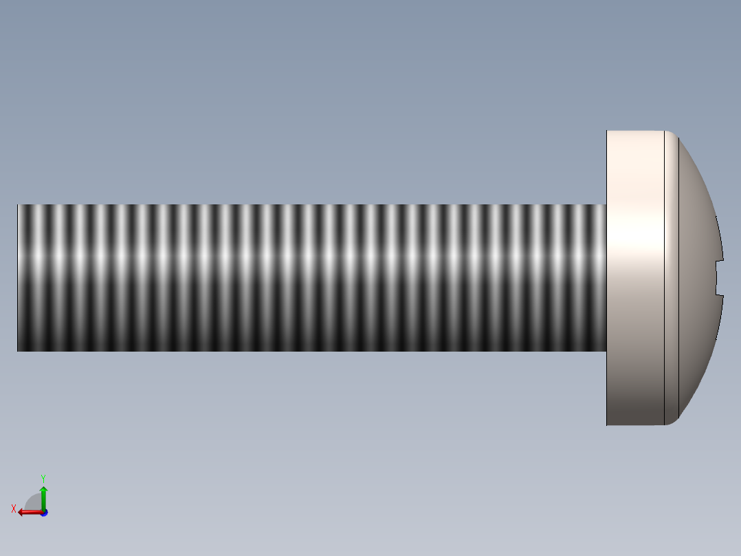 螺丝 M2 x 十字盘头-M2 x 8 Screw head.SLDPRT后视图