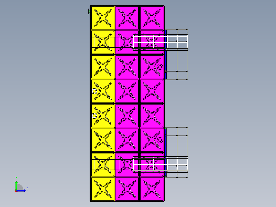 A2003943-模块化水箱 305 立方米左视图