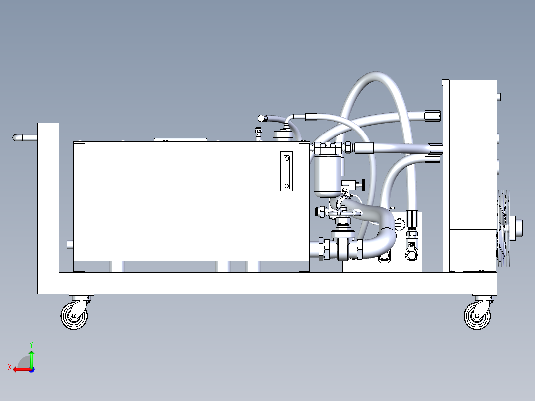 液压动力装置后视图