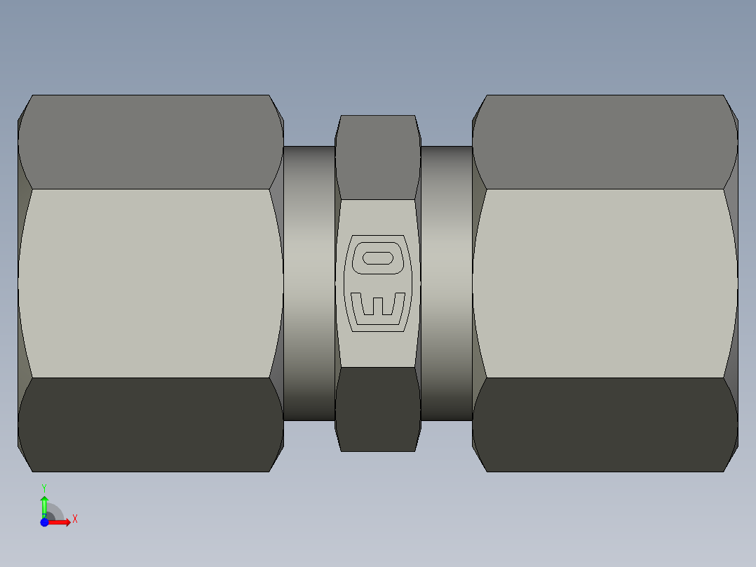 卡套式工业通用硬管接头EO Union G10ZL71前视图