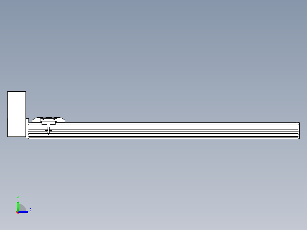 同步带全封闭直线模组TPA-HCB-85D-90-L800-RU-Y-P20-N3左视图