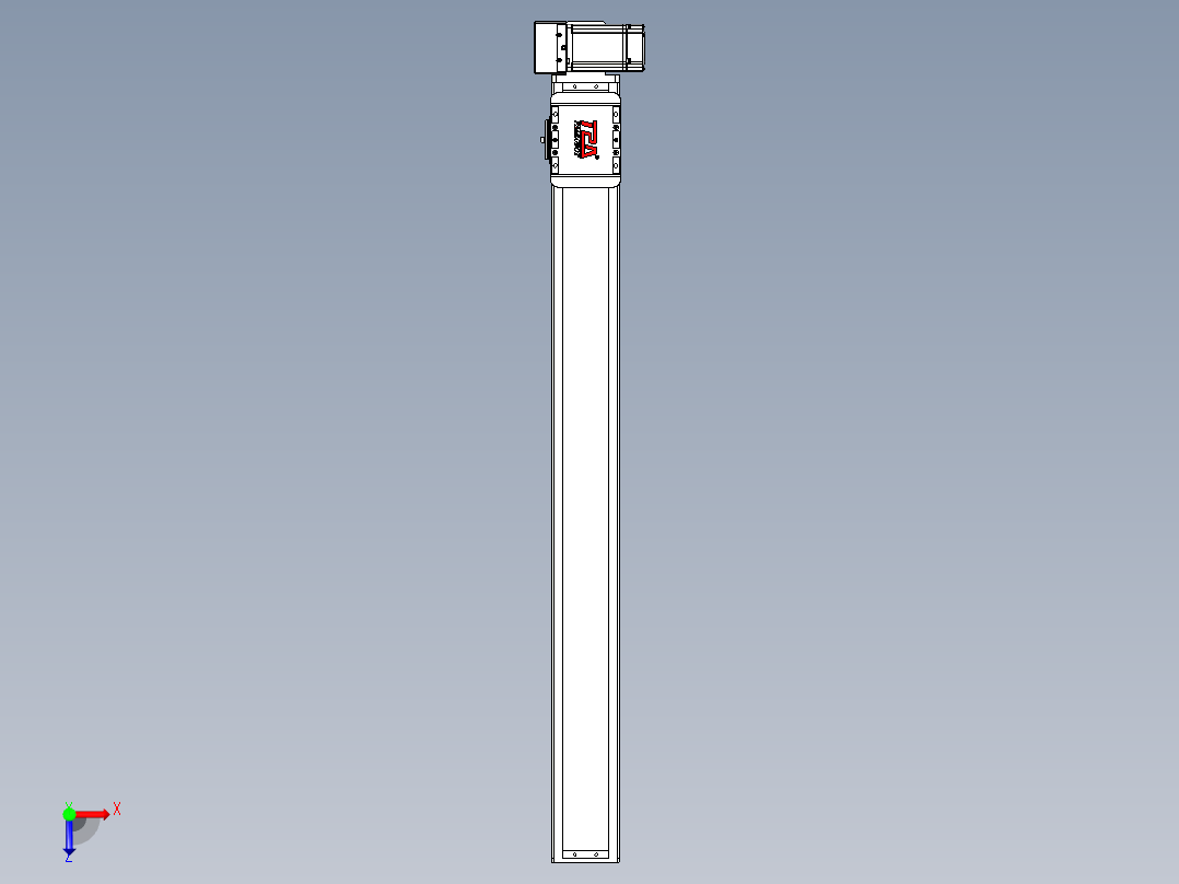 同步带全封闭直线模组TPA-HCB-85D-90-L800-RU-Y-P20-N3俯视图