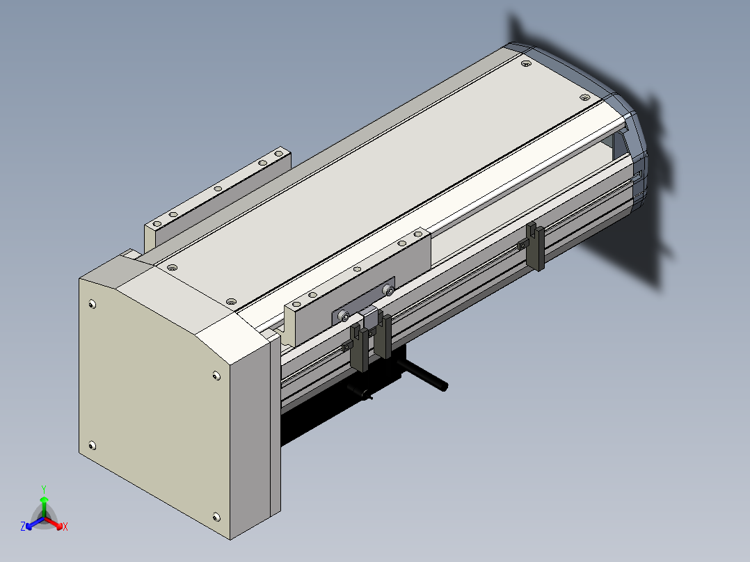 Toyo东佑达直线模组-ETH17-200-BM-M75B正等轴测图