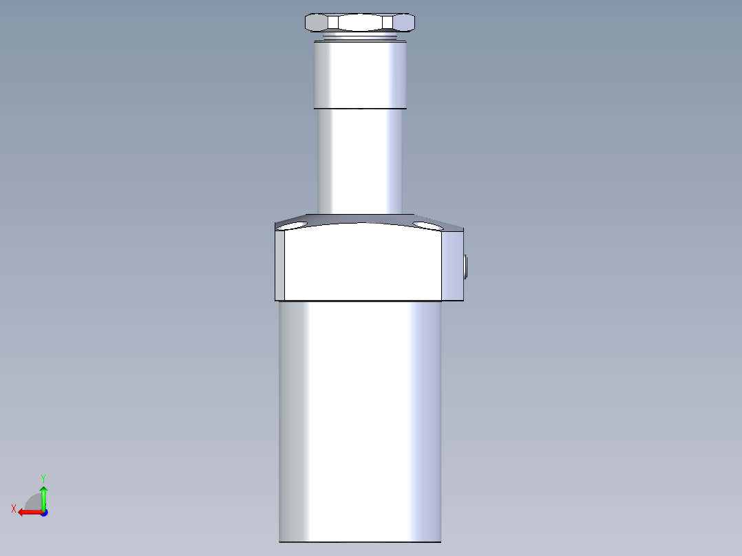 KOSMEKLHA1050-GR-Q50多系列多零件图纸模型后视图
