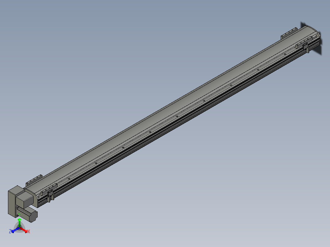 直线模组WG-LHB12-S1850-LD设计图纸正等轴测图