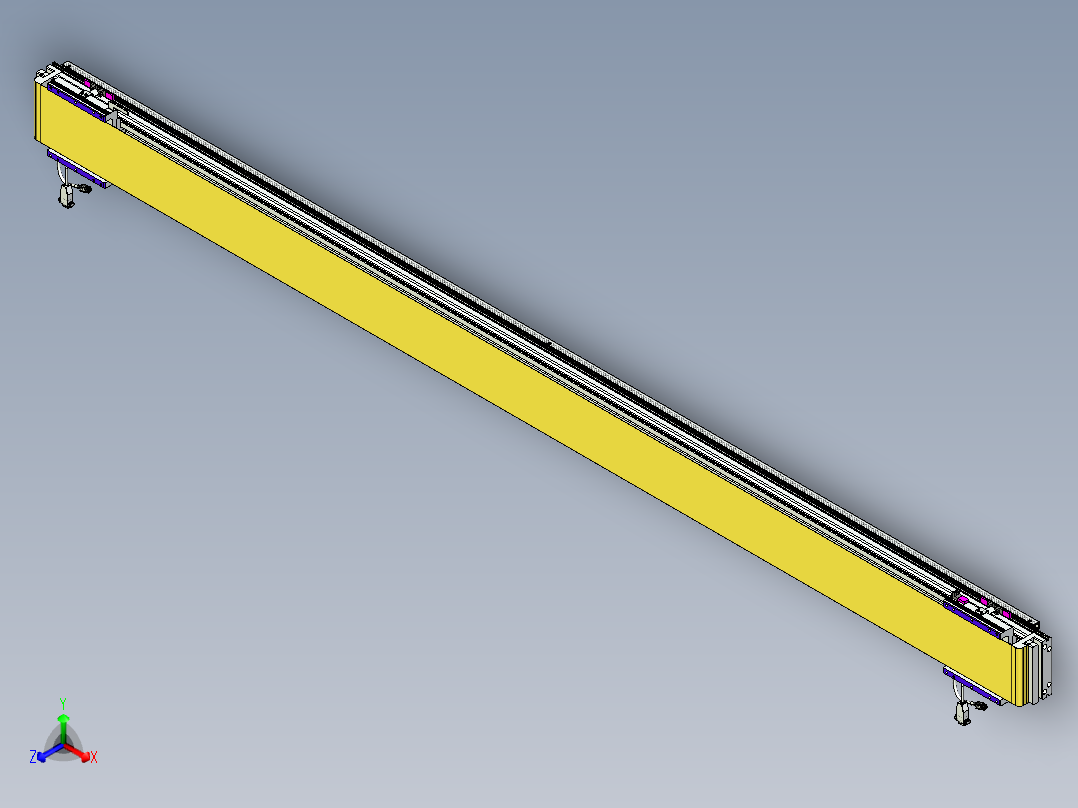 威洛博VL系列直线电机模组-2VL14S2-S2300正等轴测图
