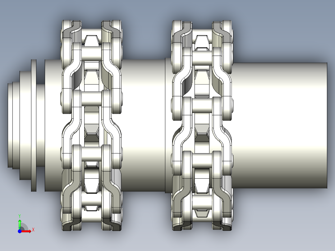 nventor 蜗轮蜗杆传动设计前视图