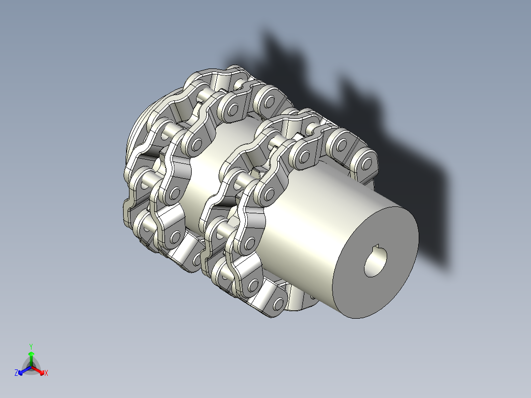 nventor 蜗轮蜗杆传动设计正等轴测图