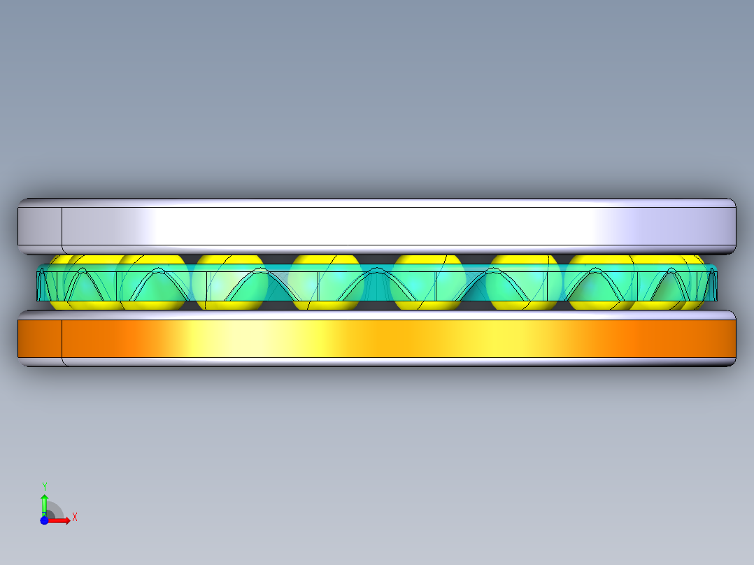 平面推力球轴承51106前视图