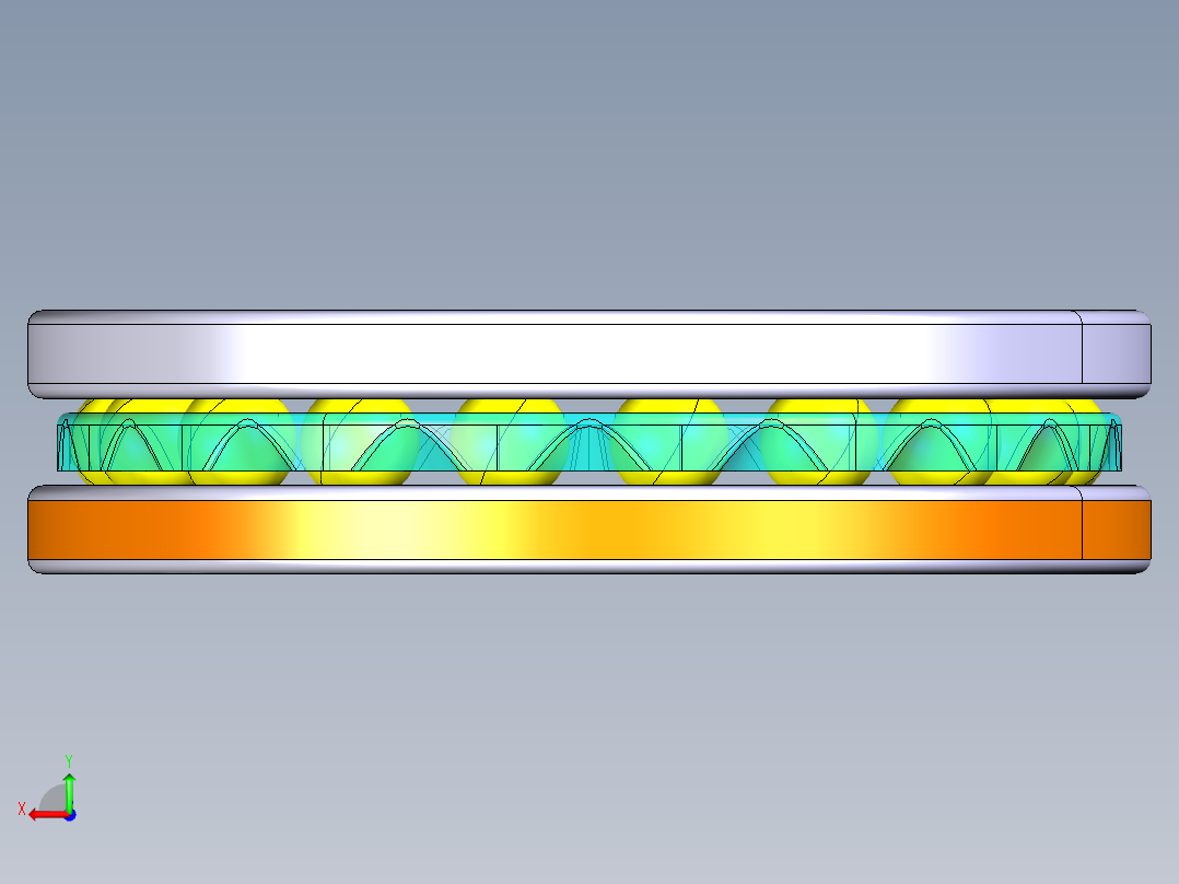 平面推力球轴承51106后视图