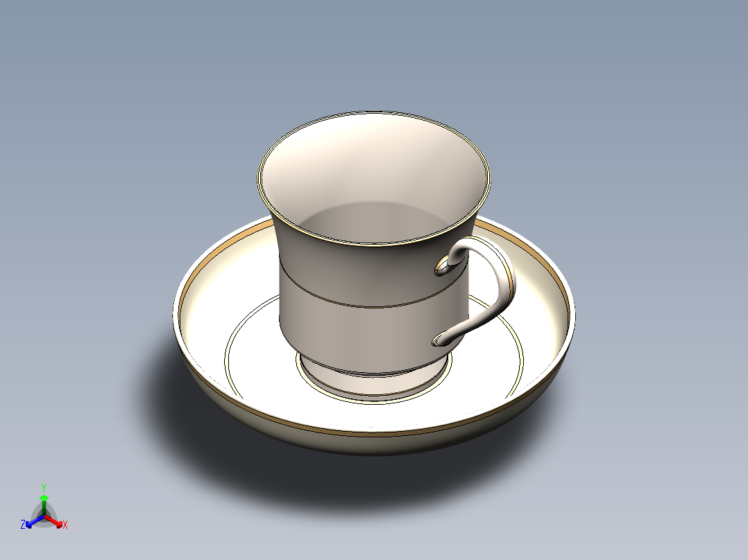 茶杯正等轴测图