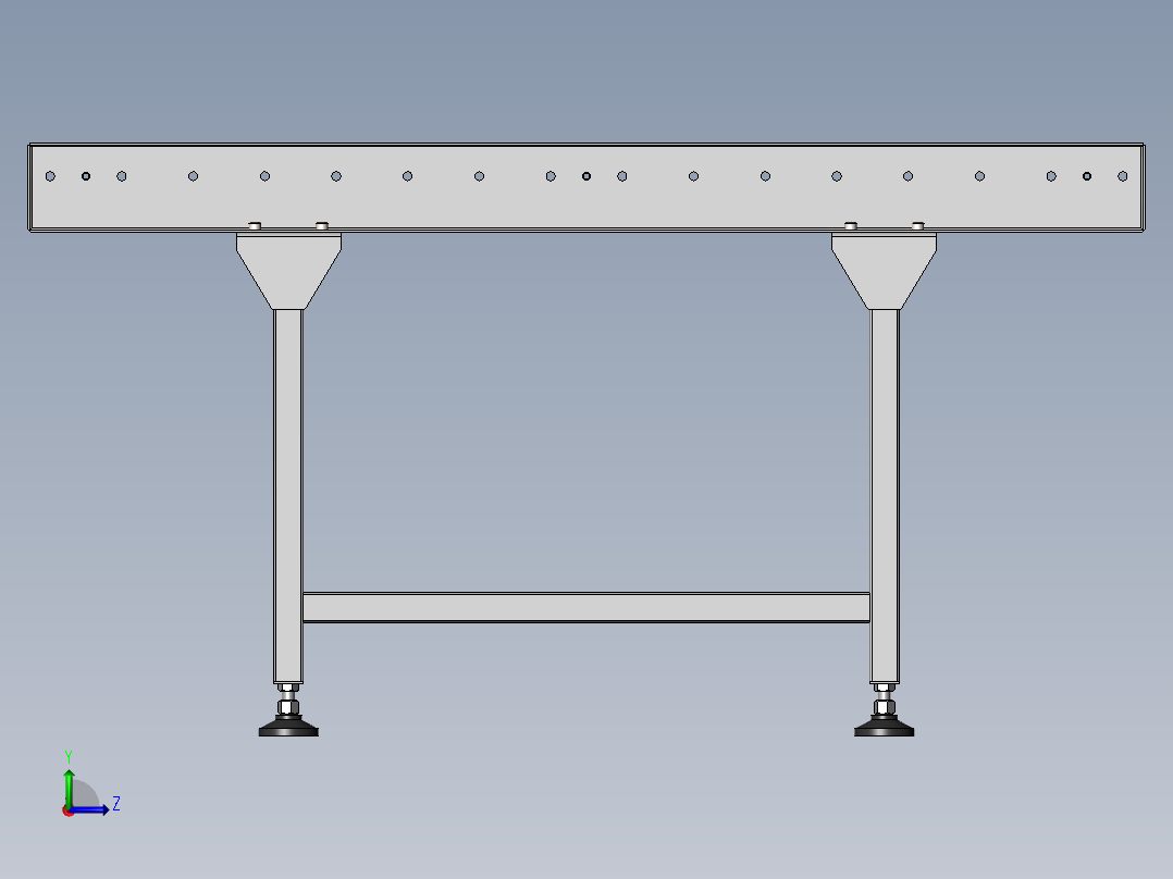 滚筒输送机 (13)左视图