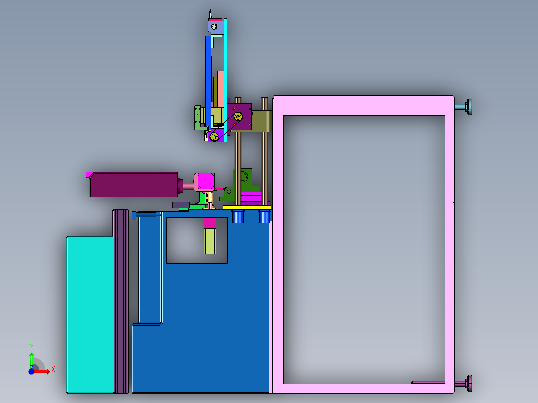 环形电子绕线机前视图