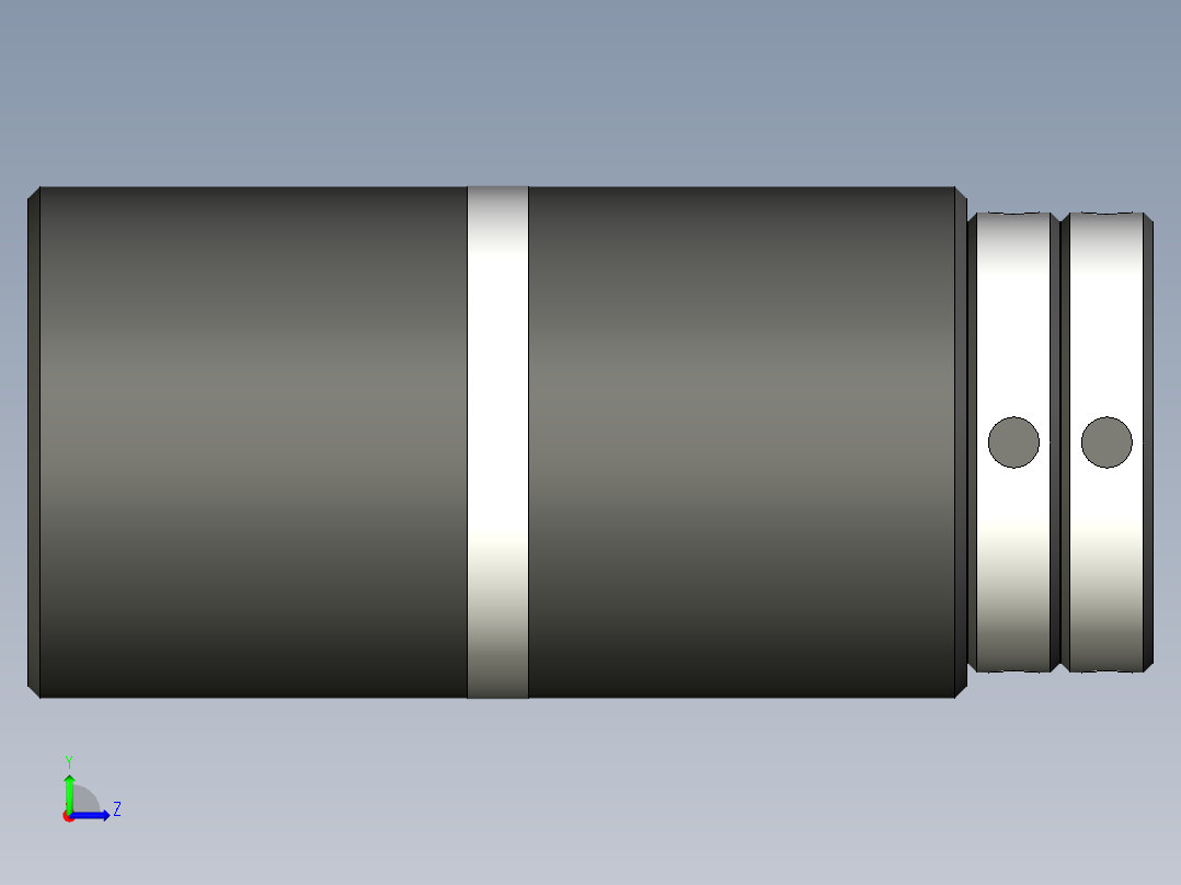 磁性千斤頂5587-3D多系列多零件图纸模型左视图