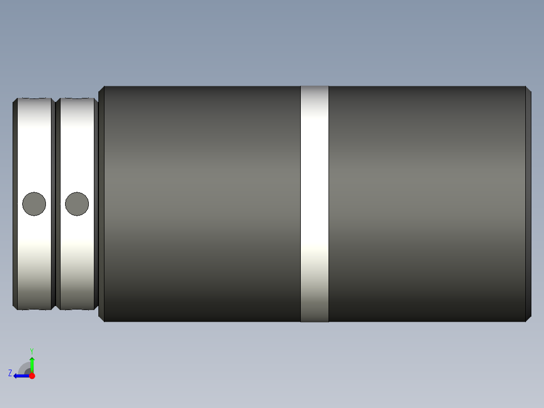 磁性千斤頂5587-3D多系列多零件图纸模型右视图