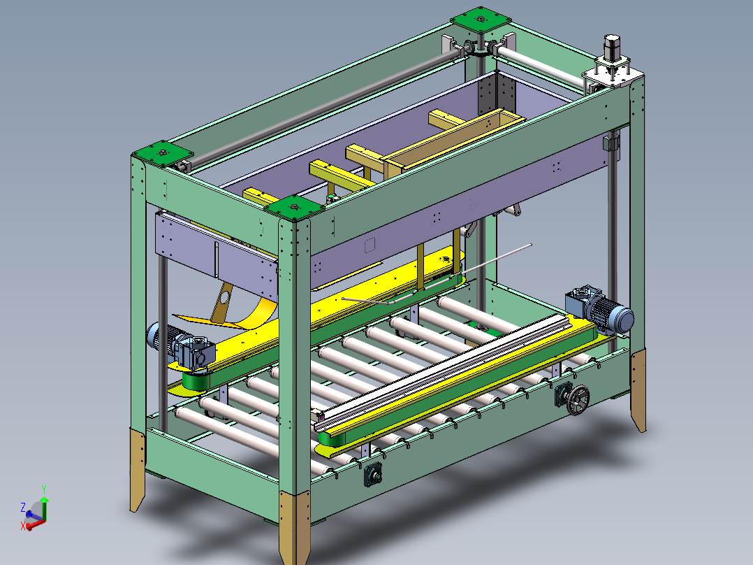 自动装箱机主视图