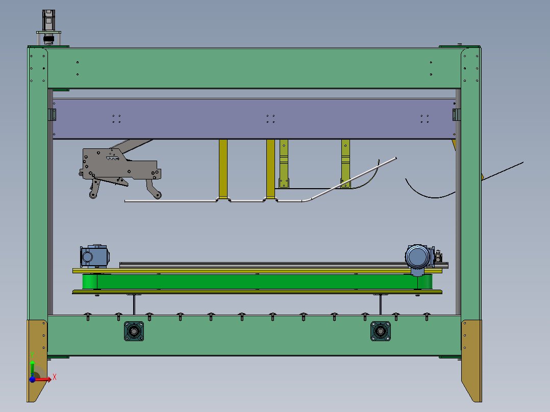 自动装箱机前视图