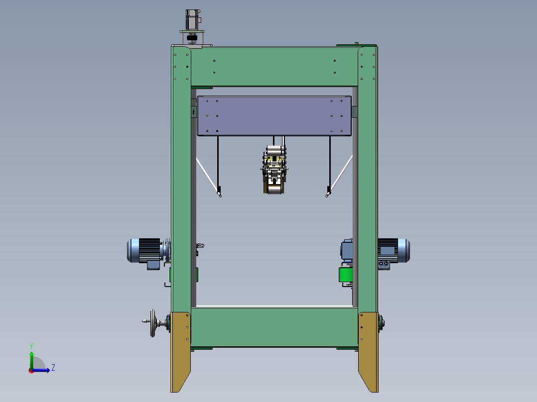 自动装箱机左视图