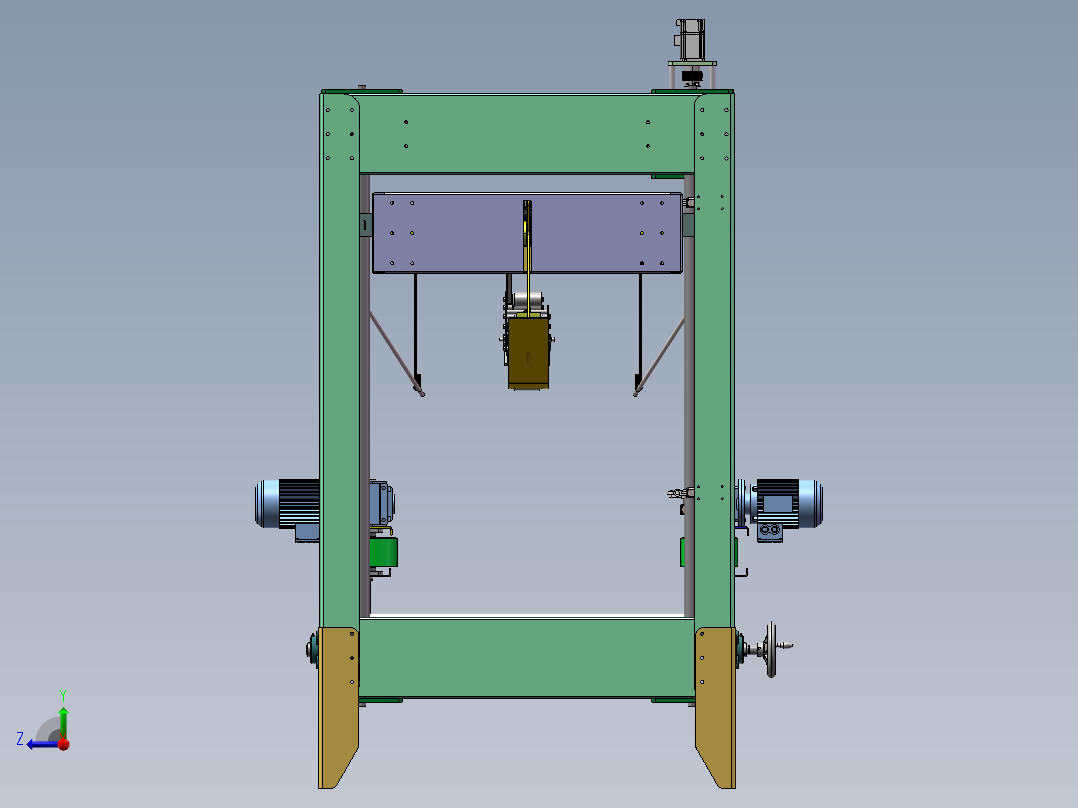 自动装箱机右视图