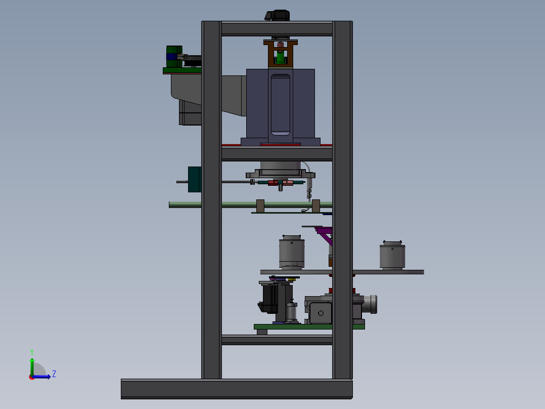 全自动电机绕线机左视图