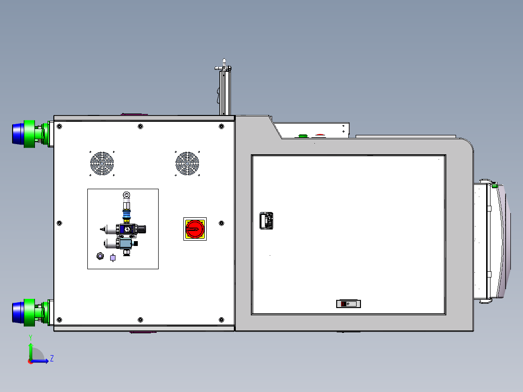 指纹测试设备sw17可编辑左视图
