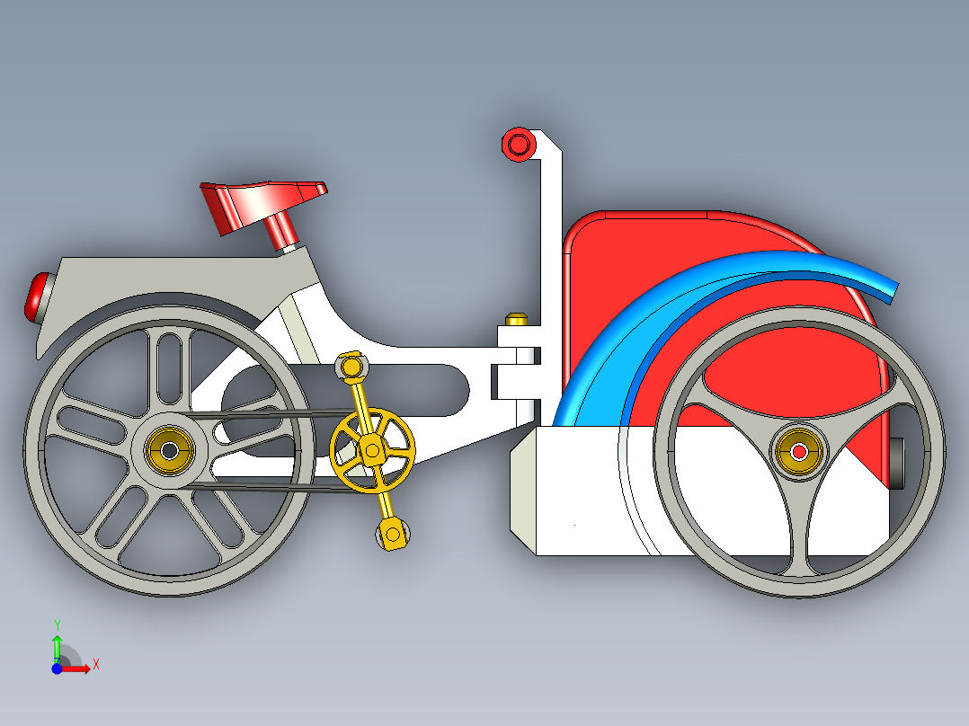 三轮车货运--8--stp前视图