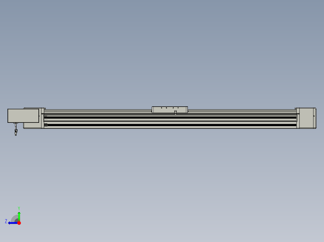 威洛博直线电机模组EB20-L224-S1400-BL-ZP75-MS3-5K右视图