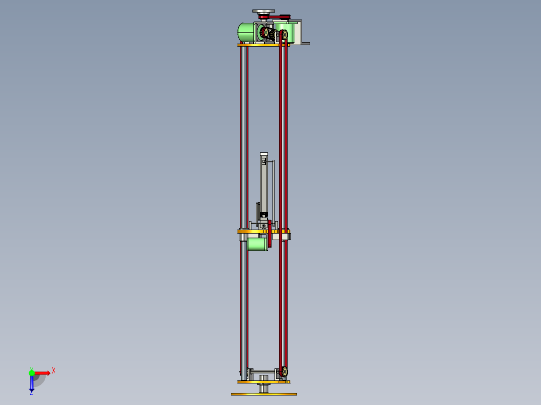 智能圆柱型共享书柜设备pro5.0.zip俯视图