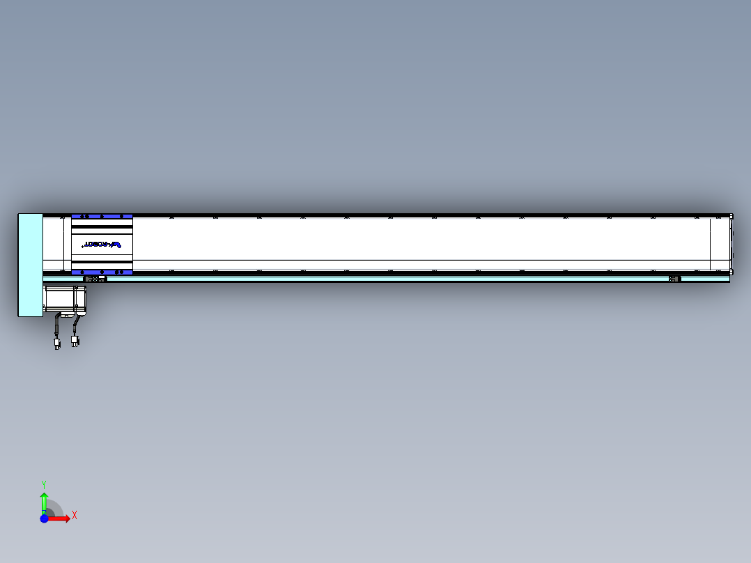 VF丝杆传动-一般环境VF14-Lxx-C-S1300-BL-ZP40-C3前视图