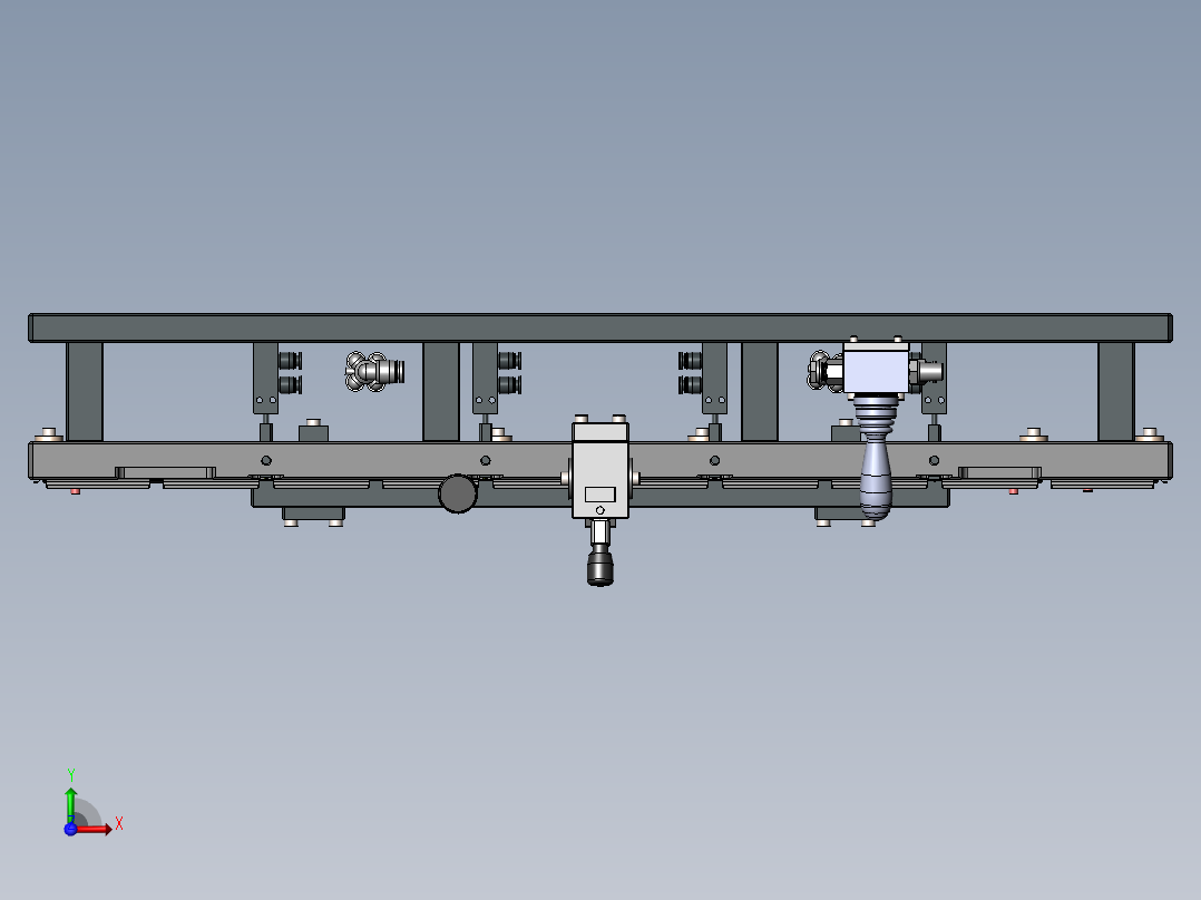 贴胶治具前视图