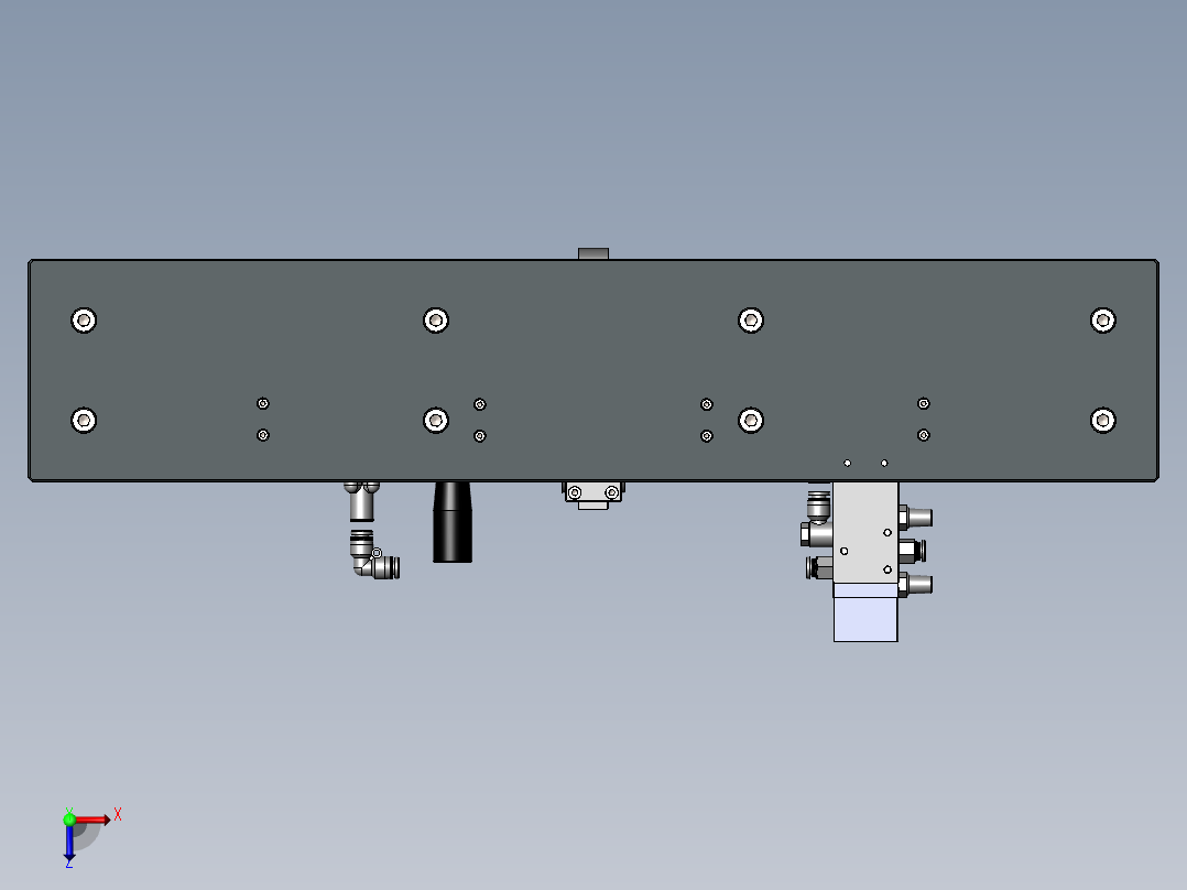 贴胶治具俯视图