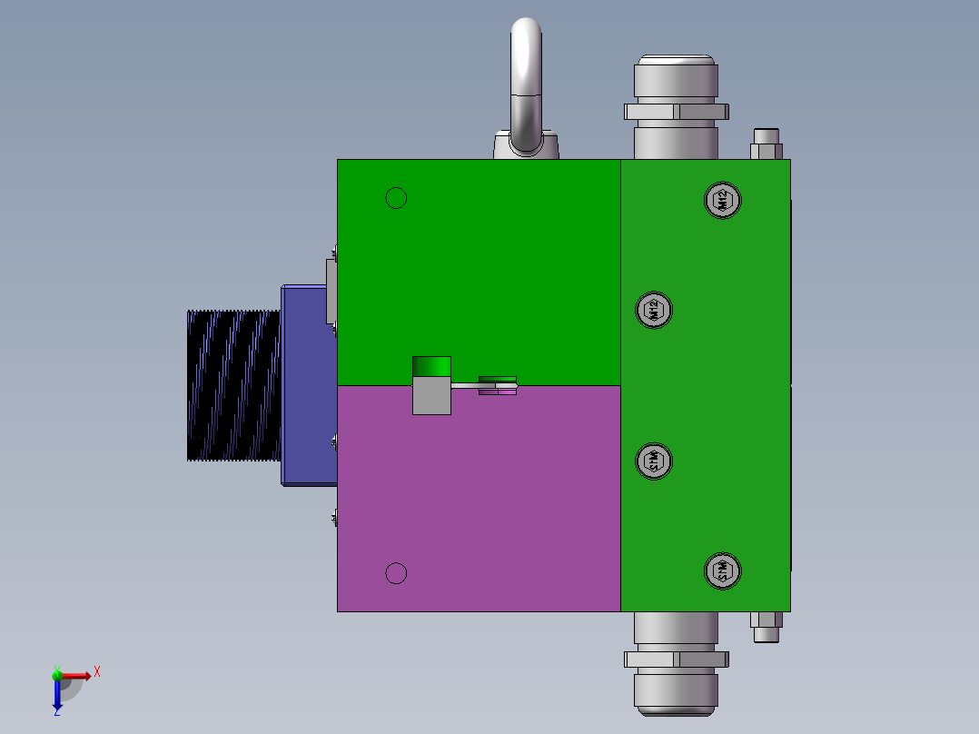 熔喷布模头俯视图