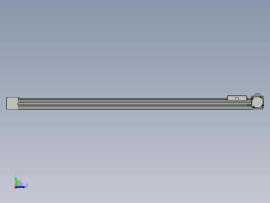 威洛博直线电机模组EB4-L80-S950-R-57-MS3左视图