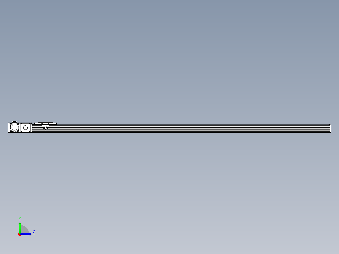 同步带全封闭直线模组TPA-HCB-110D-90-L1800-ML-Y-P40-N3左视图