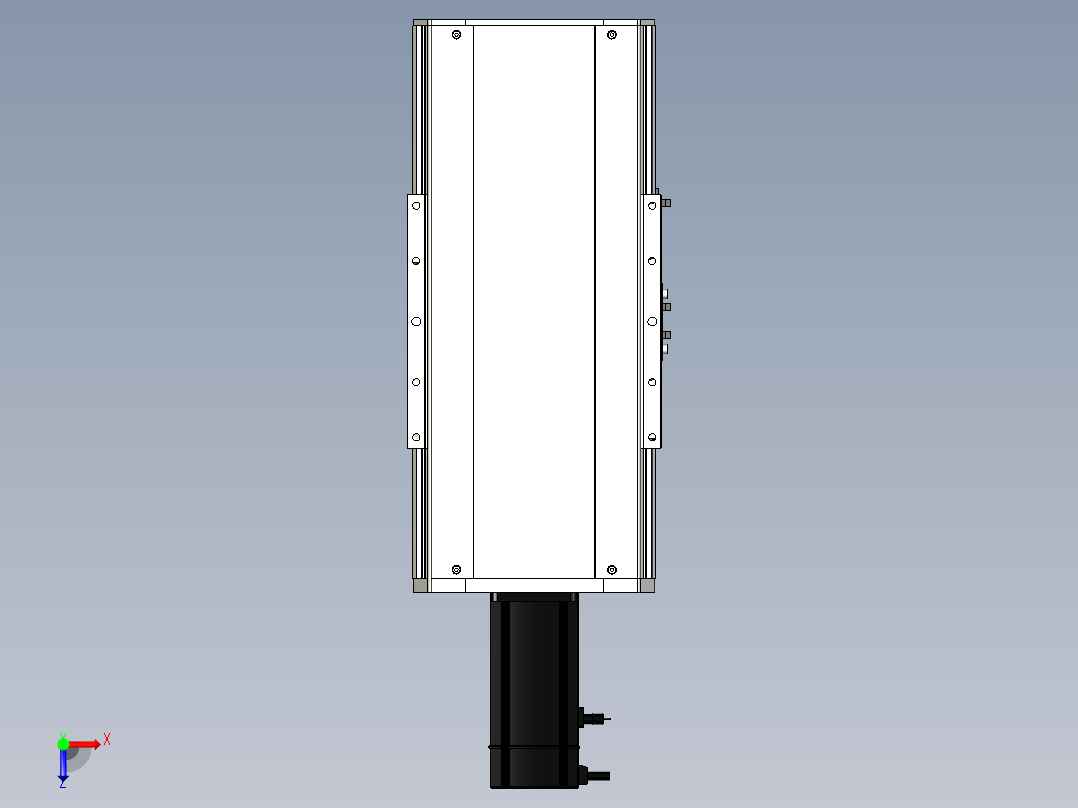 Toyo东佑达直线模组-ETH22-100-BC-750W+煞車俯视图
