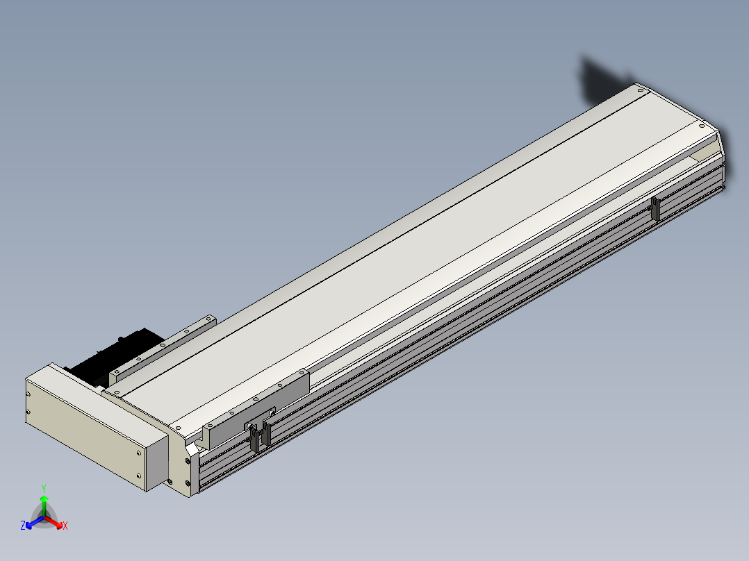 Toyo东佑达直线模组-ETH22-900-BR-750W+煞車正等轴测图